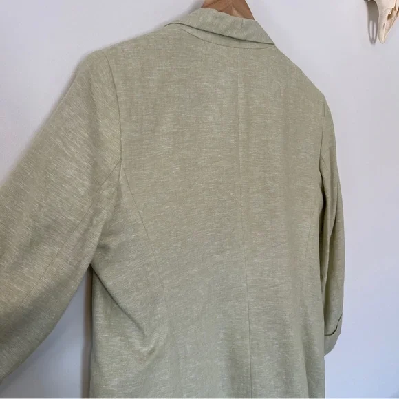 Anne Klein Light Green Linen Blend Blazer - Picture 8 of 10